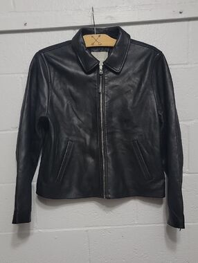 Everlane Black Modern Leather Jacket XL